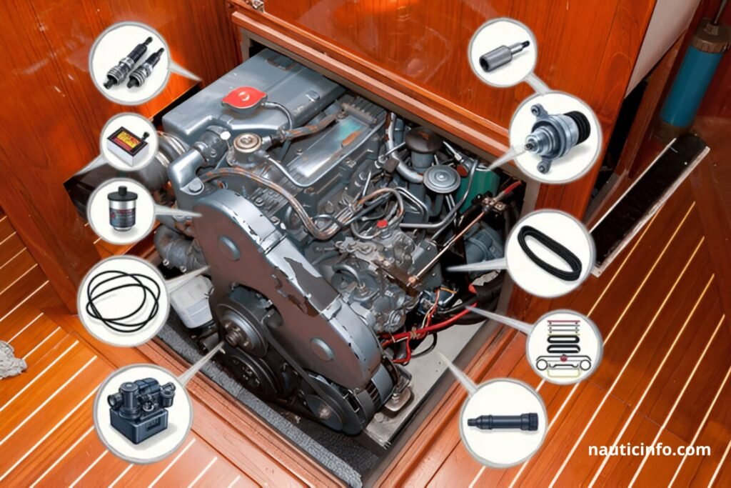 Pièces moteurs in-bord