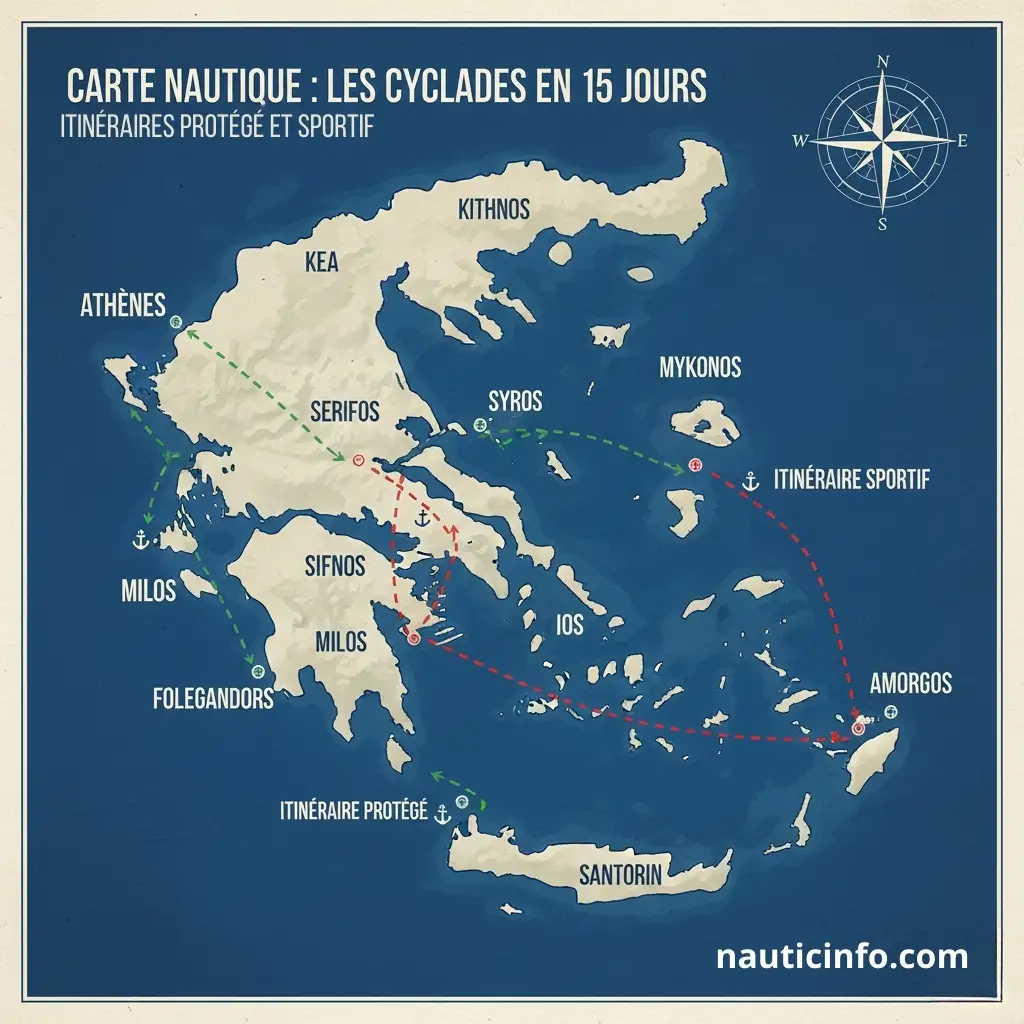 Carte des Cyclades