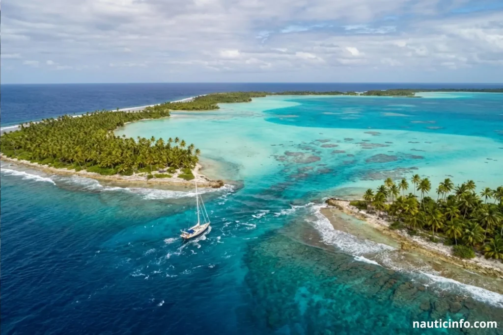 Naviguer dans les atolls des Tuamotu